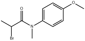 Propanamide, 2-bromo-N-(4-methoxyphenyl)-N-methyl- 结构式