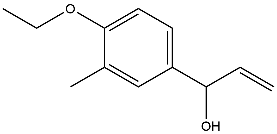 α-Ethenyl-4-ethoxy-3-methylbenzenemethanol Structure