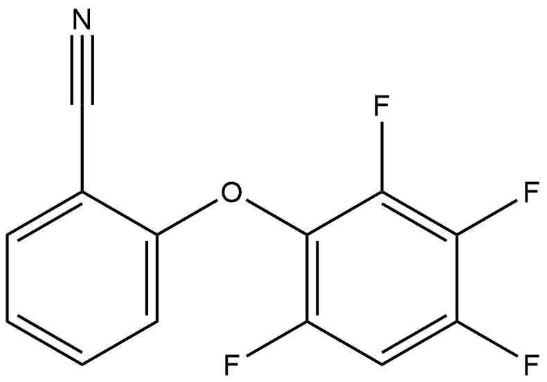 2-(2,3,4,6-Tetrafluorophenoxy)benzonitrile Structure