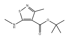 Tert-butyl 3-methyl-5-(methylamino)isothiazole-4-carboxylate Struktur