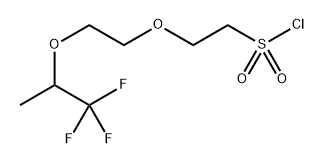 2-(2-((1,1,1-三氟丙烷-2-基)氧基)乙氧基)乙烷-1-磺酰氯,1539802-98-6,结构式