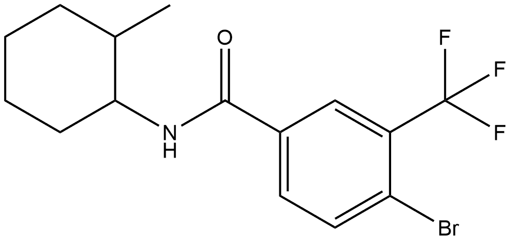 4-Bromo-N-(2-methylcyclohexyl)-3-(trifluoromethyl)benzamide,1539909-41-5,结构式