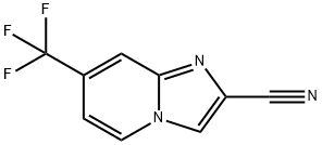 7-(Trifluoromethyl)imidazo[1,2-a]pyridine-2-carbonitrile 化学構造式
