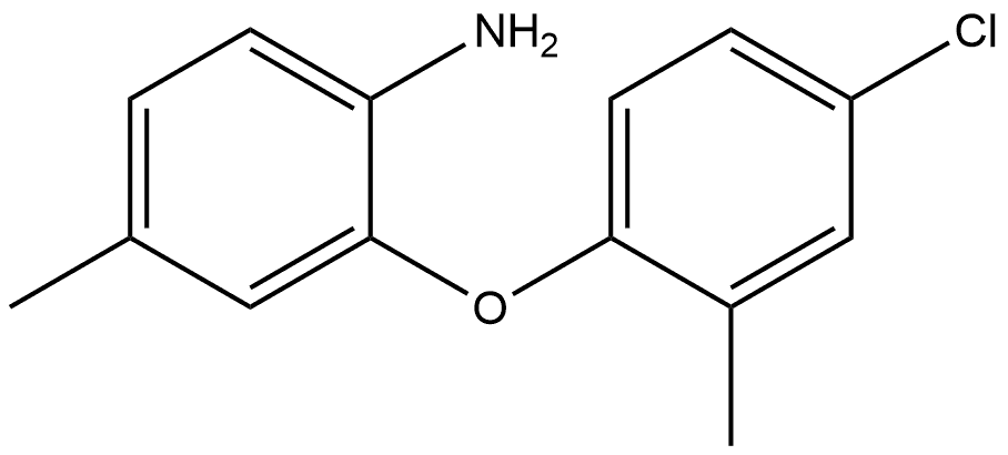 2-(4-Chloro-2-methylphenoxy)-4-methylbenzenamine Struktur