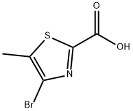 4-溴-5-甲基噻唑-2-羧酸, 1540130-95-7, 结构式