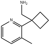 1-[1-(3-methylpyridin-2-yl)cyclobutyl]methanamin
e Structure