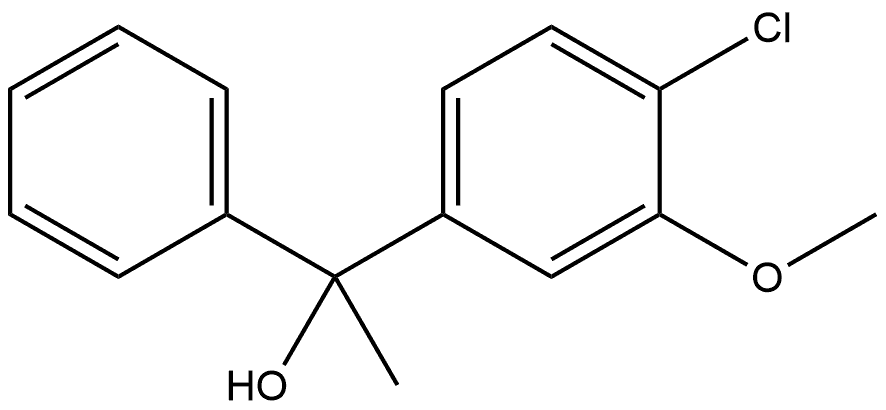 4-Chloro-3-methoxy-α-methyl-α-phenylbenzenemethanol Structure