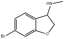 3-Benzofuranamine, 6-bromo-2,3-dihydro-N-methyl-,1540519-03-6,结构式