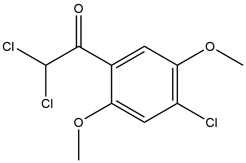 2,2-dichloro-1-(4-chloro-2,5-dimethoxyphenyl)ethanone Structure