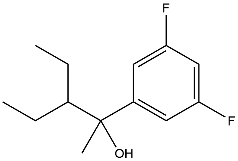 α-(1-Ethylpropyl)-3,5-difluoro-α-methylbenzenemethanol Structure