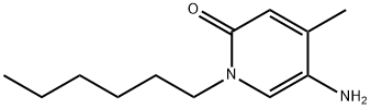 2(1H)-Pyridinone, 5-amino-1-hexyl-4-methyl- Struktur