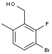 (3-溴-2-氟-6-甲基苯基)甲醇 结构式