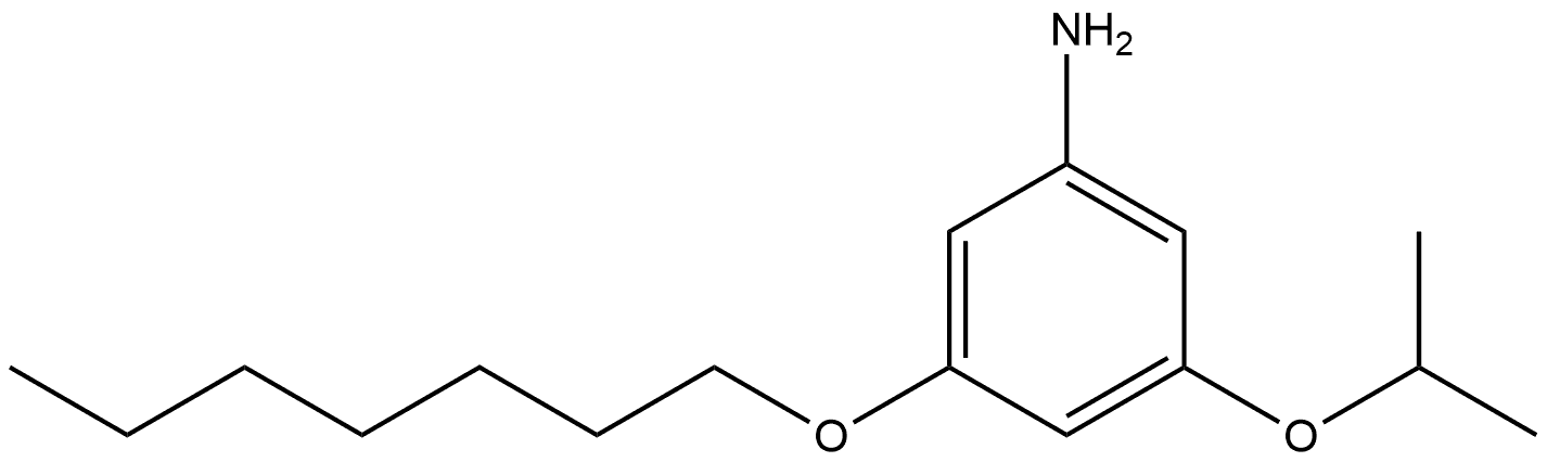 3-(Heptyloxy)-5-(1-methylethoxy)benzenamine Structure