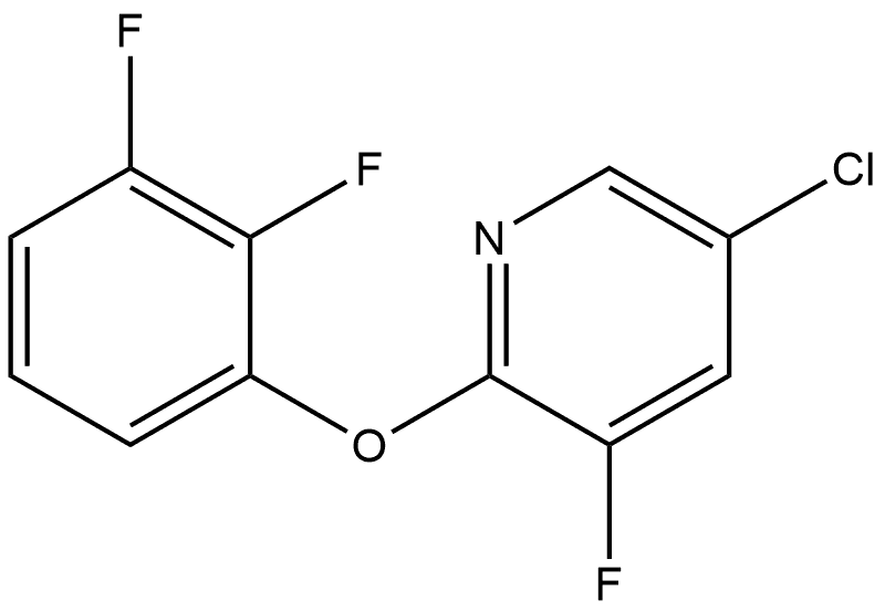 5-Chloro-2-(2,3-difluorophenoxy)-3-fluoropyridine Struktur