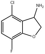 4-Chloro-7-fluoro-2,3-dihydro-1-benzofuran-3-amine Structure