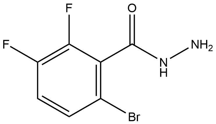 6-Bromo-2,3-difluorobenzoic acid hydrazide Structure