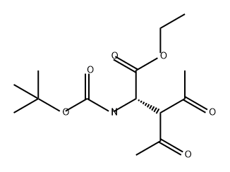 Norvaline, 3-acetyl-N-[(1,1-dimethylethoxy)carbonyl]-4-oxo-, ethyl ester