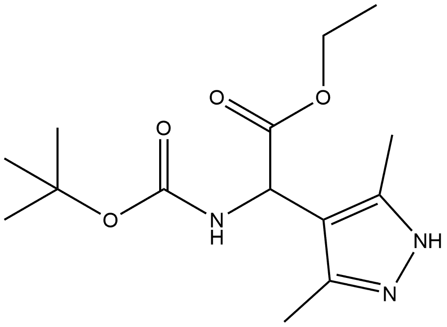 1H-Pyrazole-4-acetic acid, α-[[(1,1-dimethylethoxy)carbonyl]amino]-3,5-dimethyl-, ethyl ester