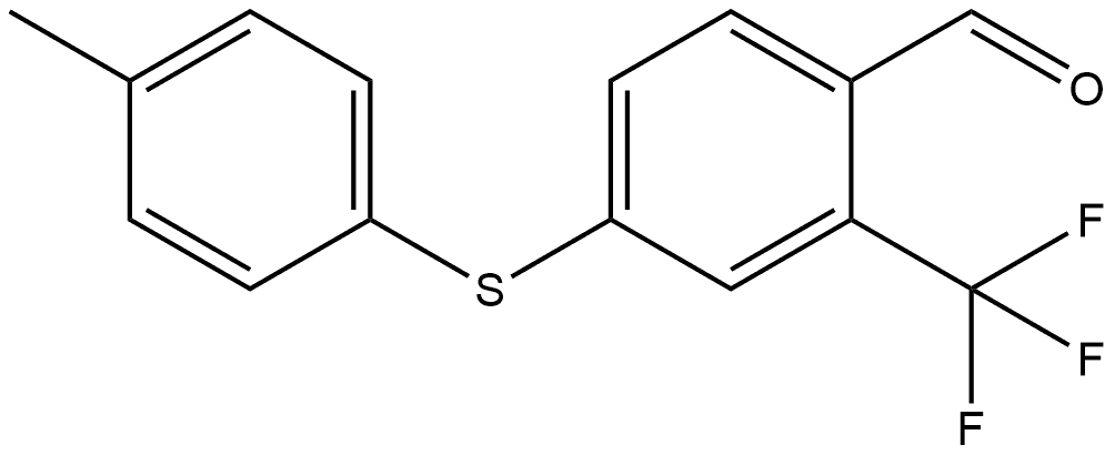 4-[(4-Methylphenyl)thio]-2-(trifluoromethyl)benzaldehyde Structure