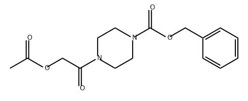 1-Piperazinecarboxylic acid, 4-[2-(acetyloxy)acetyl]-, phenylmethyl ester|