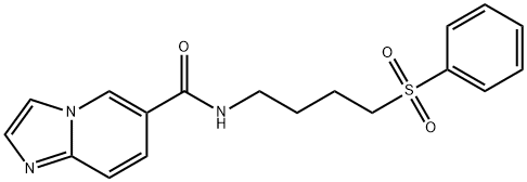 N-[4-(Phenylsulfonyl)butyl]imidazo[1,2-a]pyridine-6-carboxamide Structure