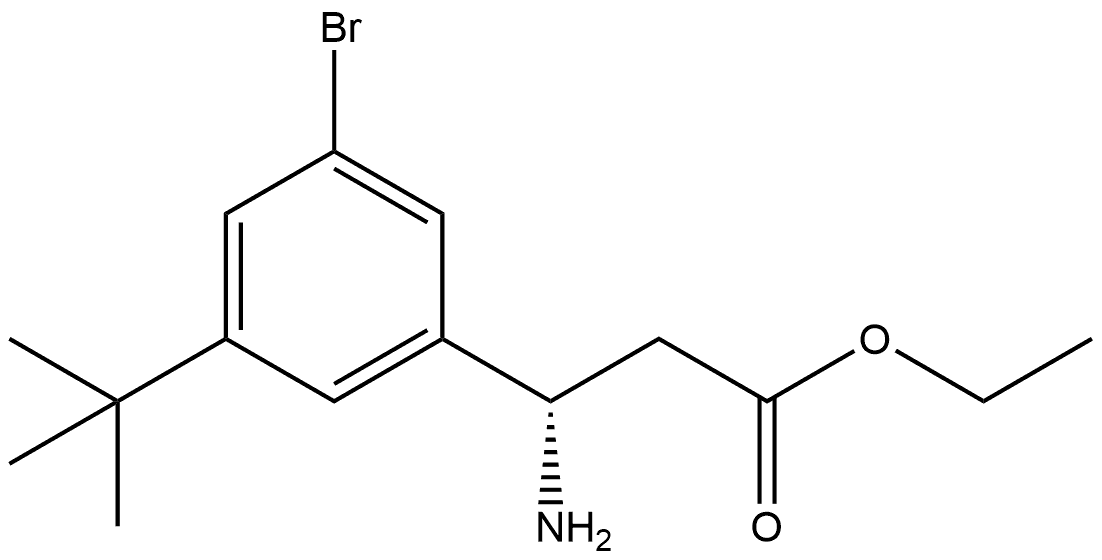 Benzenepropanoic acid, β-amino-3-bromo-5-(1,1-dimethylethyl)-, ethyl ester, (βS)-|