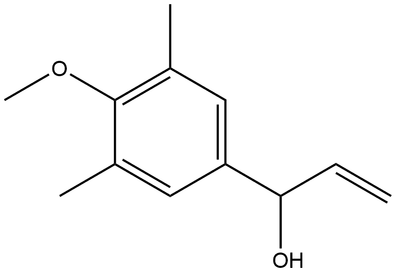 α-Ethenyl-4-methoxy-3,5-dimethylbenzenemethanol Structure