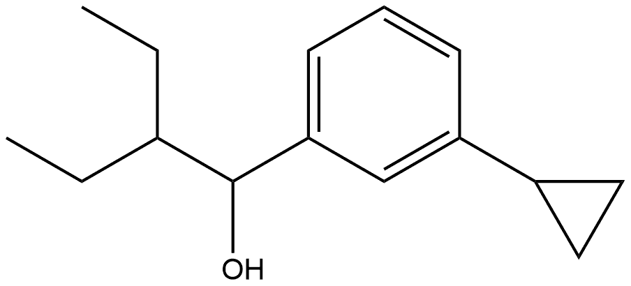 3-Cyclopropyl-α-(1-ethylpropyl)benzenemethanol 结构式