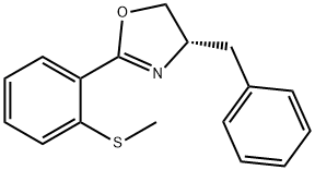 Oxazole, 4,5-dihydro-2-[2-(methylthio)phenyl]-4-(phenylmethyl)-, (S)- (9CI) Structure