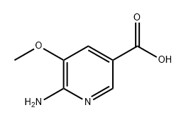 6-氨基-5-甲氧基烟酸, 1541375-25-0, 结构式