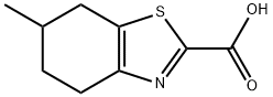 2-Benzothiazolecarboxylic acid, 4,5,6,7-tetrahydro-6-methyl- Struktur