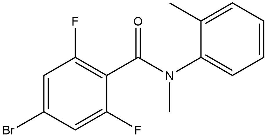 4-Bromo-2,6-difluoro-N-methyl-N-(2-methylphenyl)benzamide|