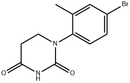 1-(4-溴-2-甲基苯基)二氢-2,4(1H,3H)-嘧啶二酮, 1541631-93-9, 结构式