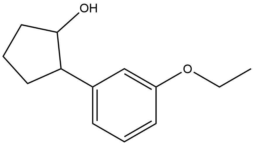 2-(3-Ethoxyphenyl)cyclopentanol,1541694-72-7,结构式