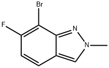 2H-Indazole, 7-bromo-6-fluoro-2-methyl- Structure