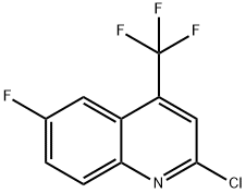 2-Chloro-6-fluoro-4-(trifluoromethyl)quinoline Structure