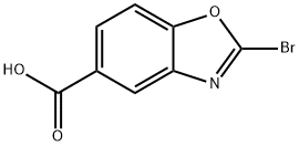 5-Benzoxazolecarboxylic acid, 2-bromo- Structure