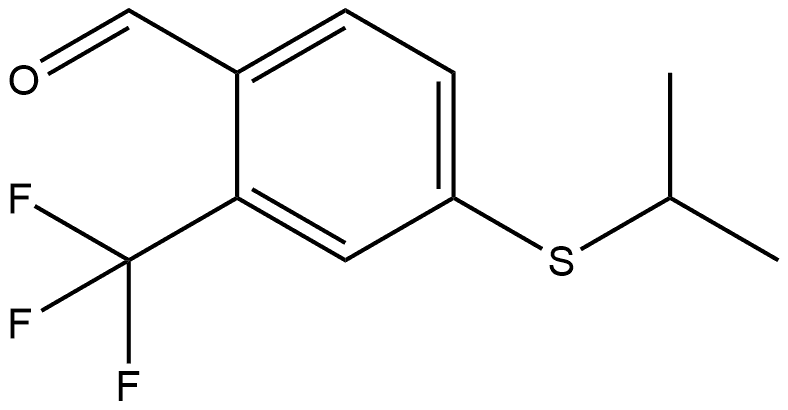 4-[(1-Methylethyl)thio]-2-(trifluoromethyl)benzaldehyde Structure