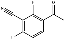Benzonitrile, 3-acetyl-2,6-difluoro- Structure