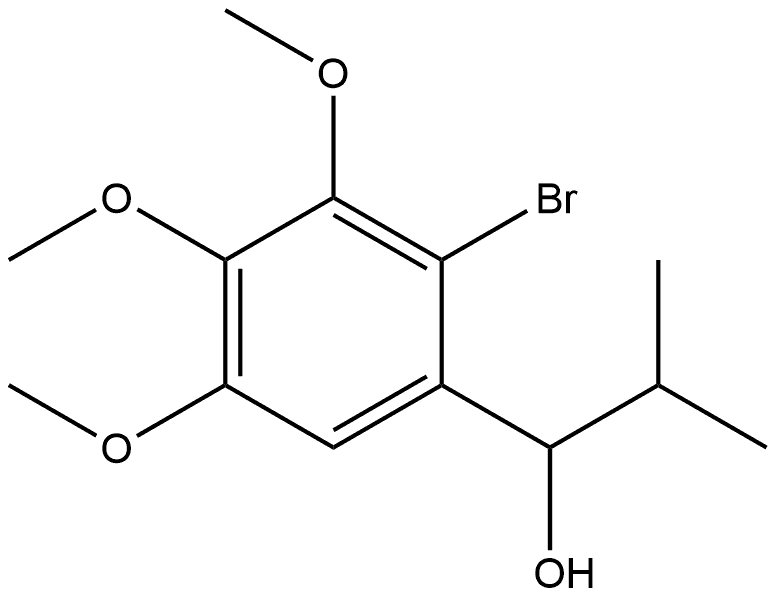 2-Bromo-3,4,5-trimethoxy-α-(1-methylethyl)benzenemethanol Structure