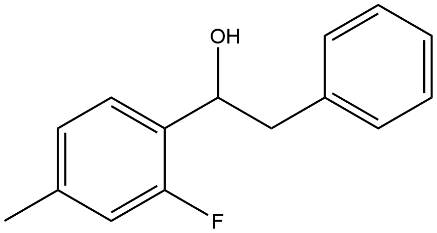 α-(2-Fluoro-4-methylphenyl)benzeneethanol Structure