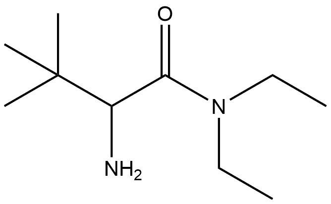 2-Amino-N,N-diethyl-3,3-dimethylbutanamide,1543315-02-1,结构式