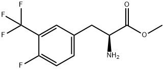 Phenylalanine, 4-fluoro-3-(trifluoromethyl)-, methyl ester Structure