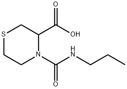 4-(propylcarbamoyl)thiomorpholine-3-carboxylic acid Struktur