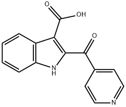 1H-Indole-3-carboxylic acid, 2-(4-pyridinylcarbonyl)- Structure