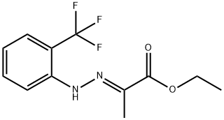 Propanoic acid, 2-[[2-(trifluoromethyl)phenyl]hydrazono]-, ethyl ester, (E)- (9CI),154422-50-1,结构式