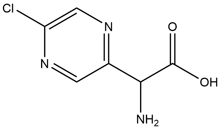 2-Pyrazineacetic acid, α-amino-5-chloro- Struktur