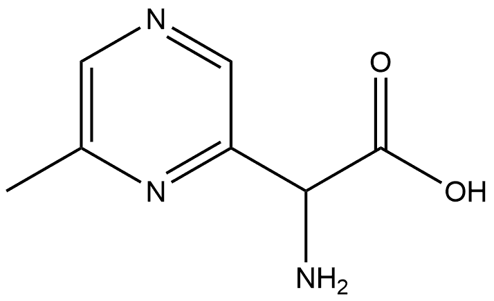 2-Pyrazineacetic acid, α-amino-6-methyl- Struktur