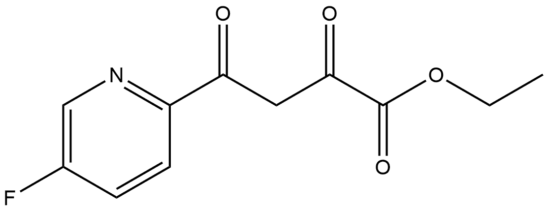 Ethyl 4-(5-Fluoro-2-pyridyl)-2,4-dioxobutanoate Structure