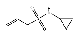 N-环丙基丙-2-烯-1-磺酰胺, 1544781-59-0, 结构式